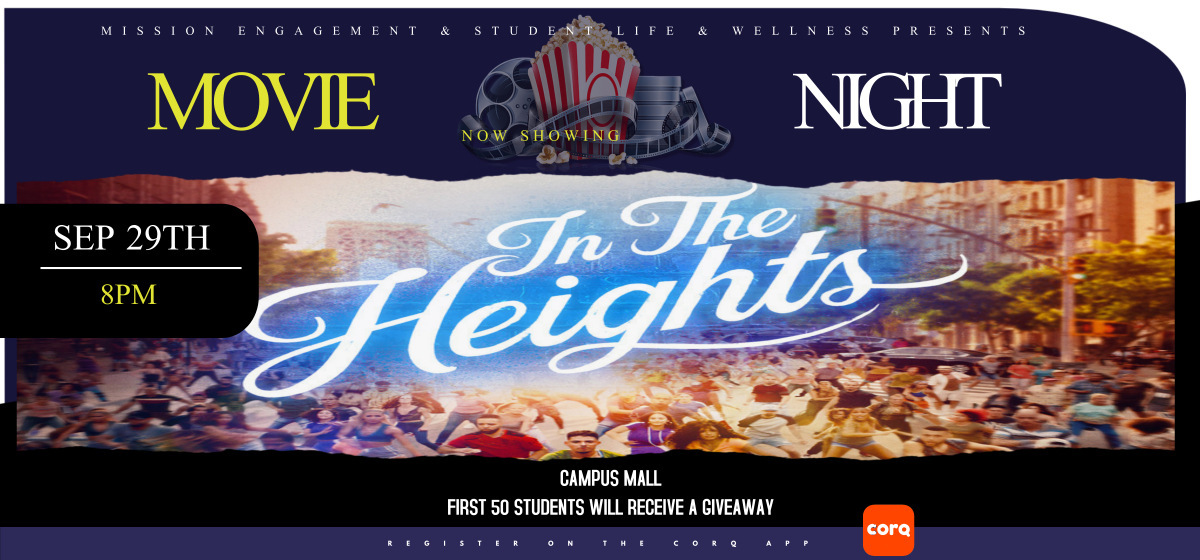 MOVIE NIGHT ON THE LAWN – “IN THE HEIGHTS”