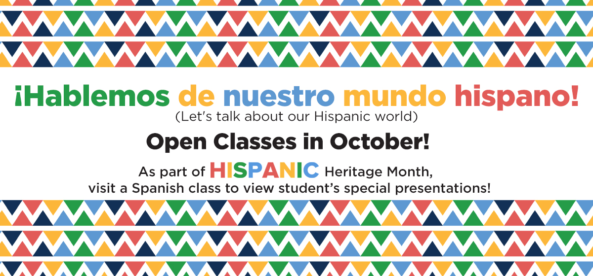 ¡Hablemos de nuestro mundo hispano! Spanish Classes Open Doors