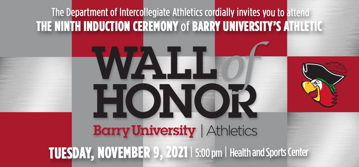 Induction Ceremony of Barry University's Athletic Wall of Honor