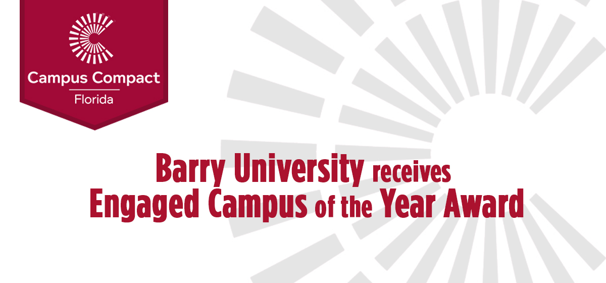 Barry Receives Engaged Campus of the Year Award