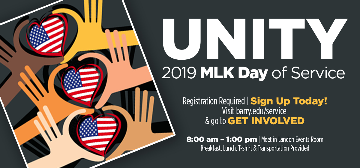 Barry University News - Registration for MLK Day of Service 2019 is ...