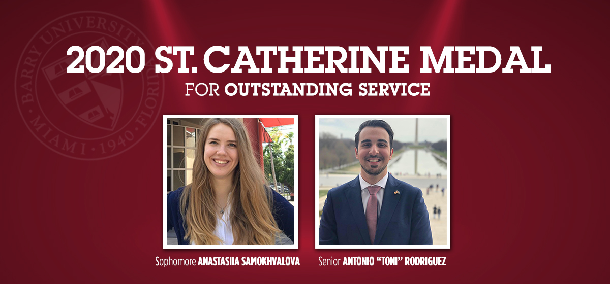 Two Students Recognized for Outstanding Service