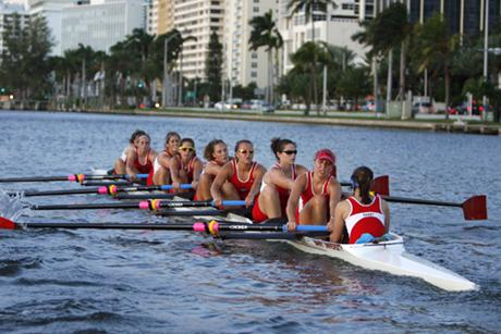 Rowing's Varsity 4 Squad Wins at Knecht Cup